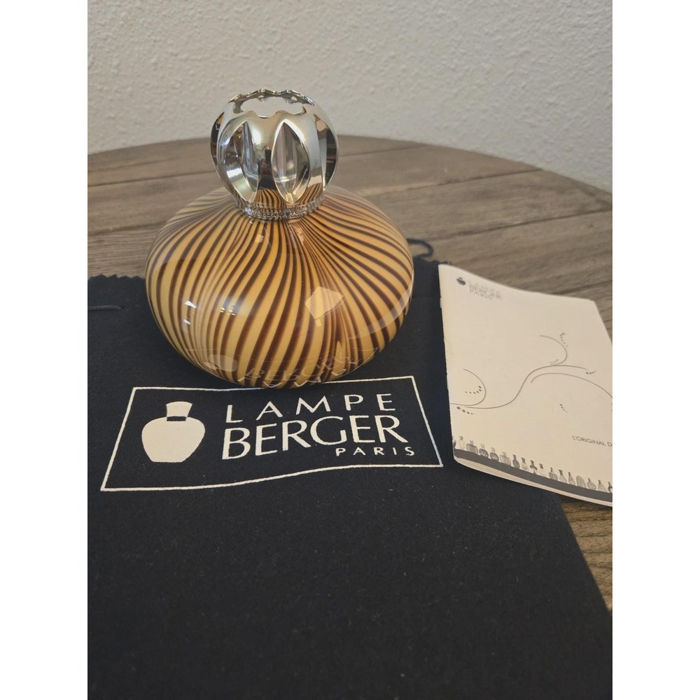Vintage Lampe Berger Hypnosis Amber Catalytic Fragrance Lamp 4455 Hand Blown